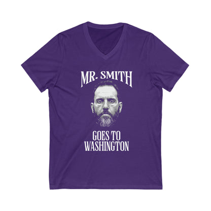 Jack Smith - Mr Smith Goes to Washington - V-Neck Unisex Jersey Short Sleeve Tee