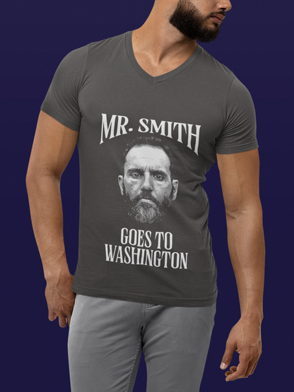 Jack Smith - Mr Smith Goes to Washington - V-Neck Unisex Jersey Short Sleeve Tee