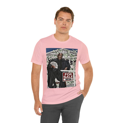 Clarence Thomas - FOR SALE JUSTICE - Unisex Short Sleeve Tee